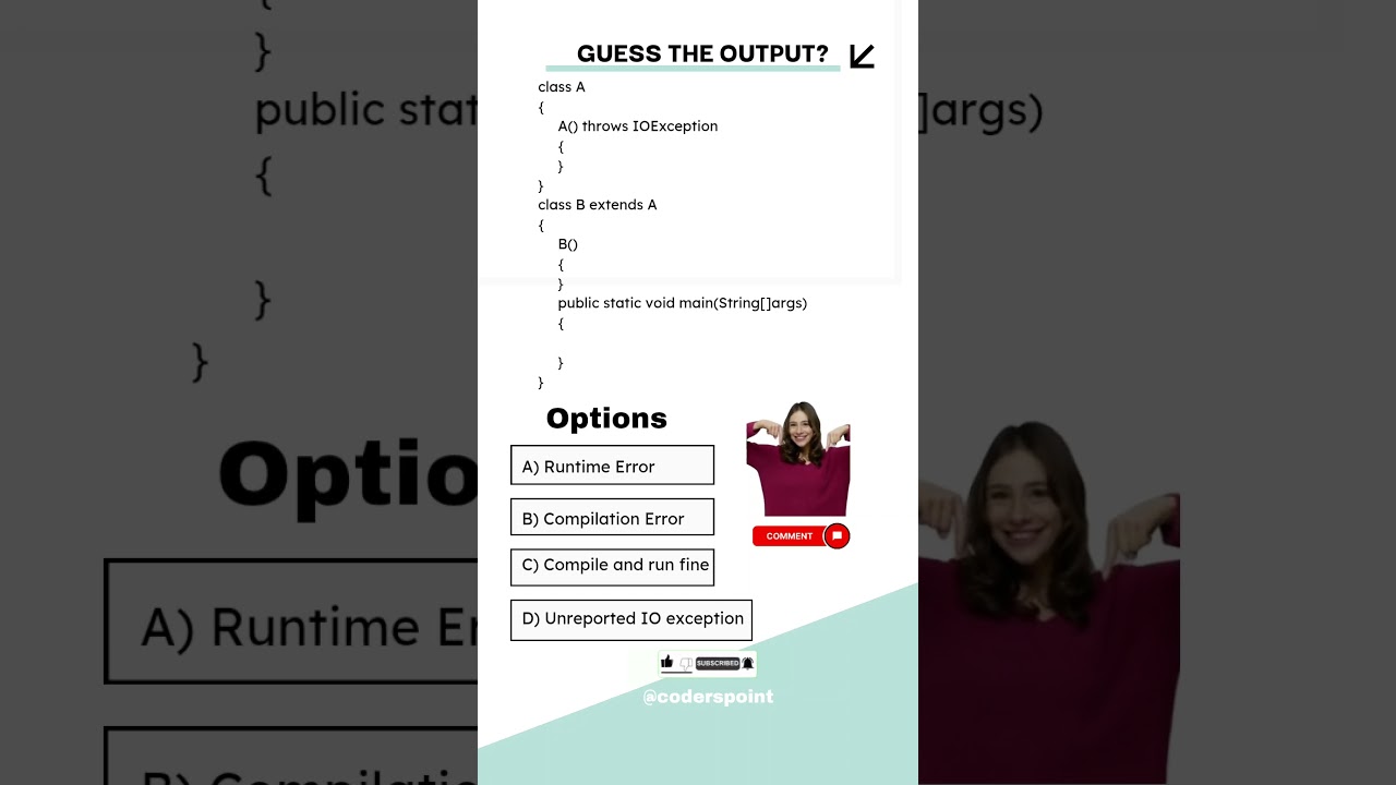 Day 20 java mcq questions | Java interview questions | java basic programming  #javamcq #java  #code