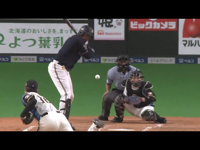 【4回表】反撃の一打!! バファローズ・モヤが今季初出場の試合でタイムリーを放つ!! 2020/7/31 F-B