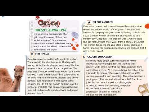 Grade 8    Crime doesn`t always pay