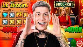 QUASE PERDI MINHA BANCA DE 1 MILHÃO... MAS FIZ O IMPOSSIVEL NO BACCARAT!!
