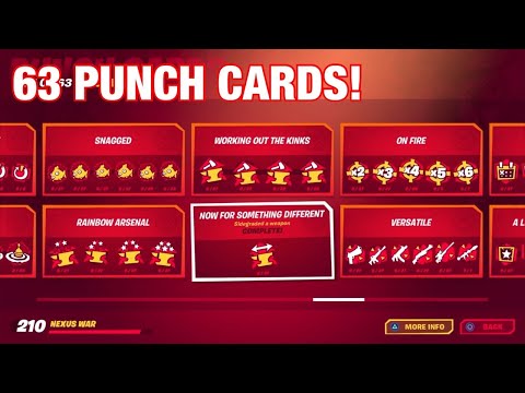 *NEW* Punchcards! All 63 Discovered Punch Cards in Fortnite Chapter 2 Season 4