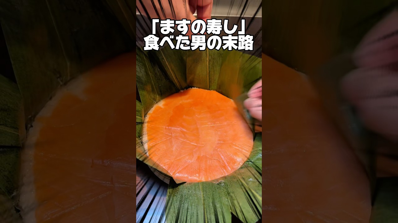 「ますの寿し」食べた男の末路#鱒寿司#ますの寿司#ますのすし