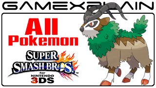 All Pokeball Pokemon in Smash Bros 3DS (Including Mew!)