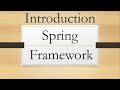 Introduction to Spring Framework #java #spring #springframework