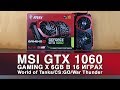 Видеокарта MSI GTX 1060 GAMING X 6G - видео