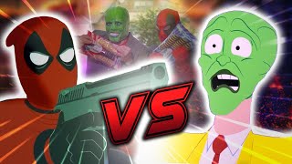 Deadpool goes WOLVERINE on the Mask! (Animated Cartoon FIGHT!) | DEATH BATTLE!