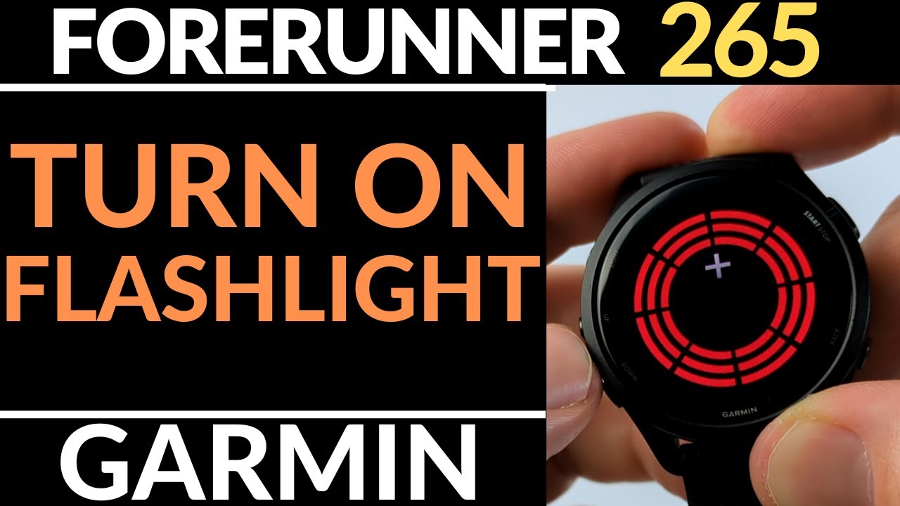 Turn On & Use the Flashlight on Garmin Forerunner 265 - YouTube