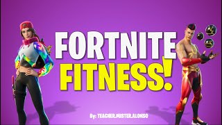 FORNITE FITNESS DANCE TABATA  P.E EDITION / KIDS & family workout video / ENTRENA EN CASA EN FAMILIA