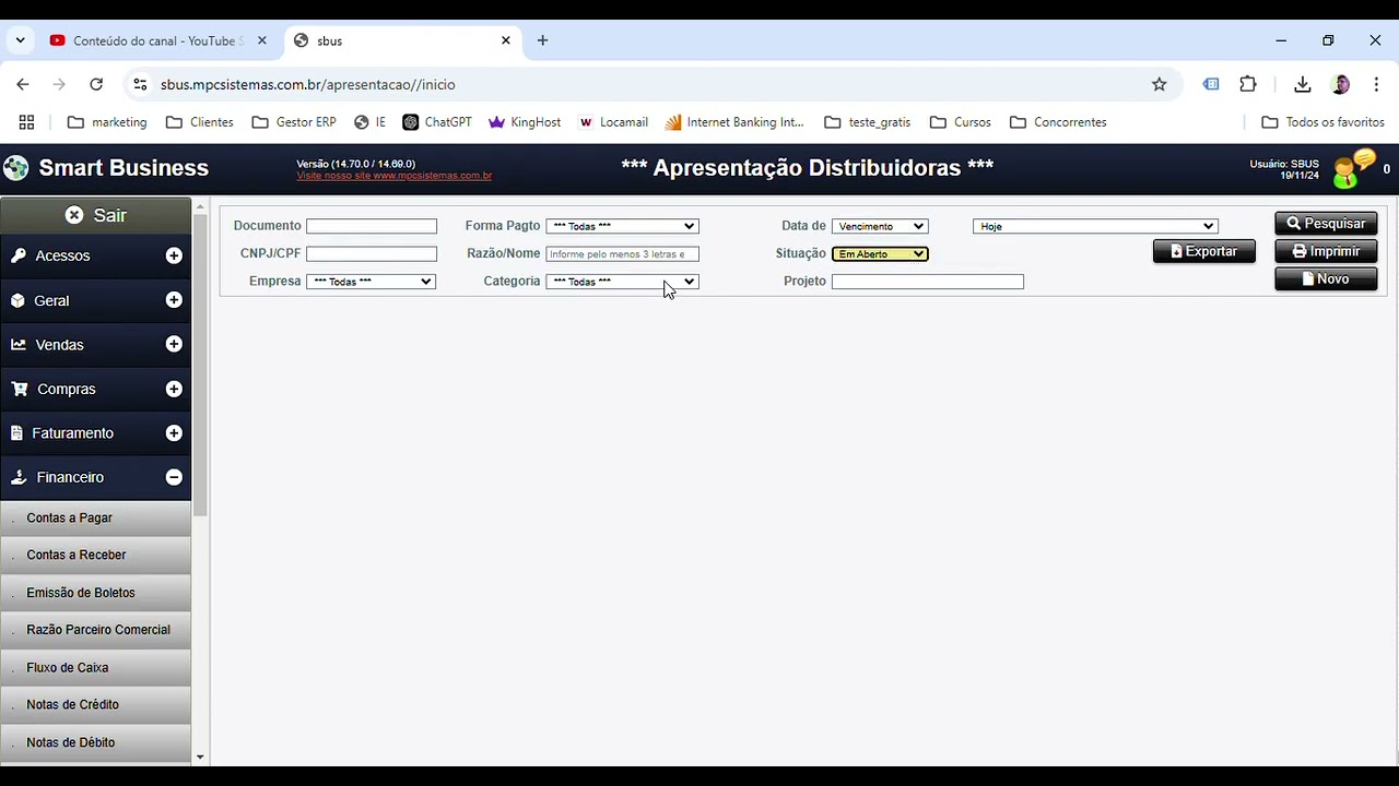 Aula 02   Acessar os modulo e suas funcionalidades