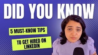 How to get a job using LinkedIn in Tech. Get hired