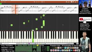 Video thumbnail for How to create SHEET MUSIC with PIANO ANIMATION - Synthesia Full Tutorial by Freedom Arts - 3D Animation & Game Developer