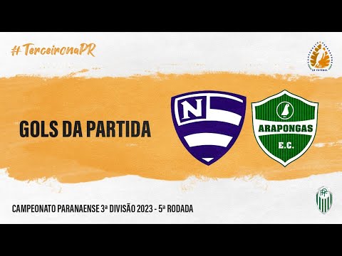 Gols da partida: Nacional 2x1 Arapongas