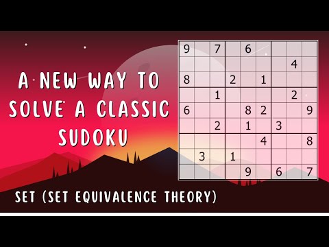 A brilliant classic Sudoku illustrating the SET technique !