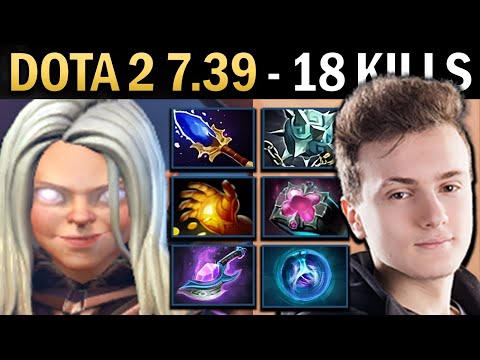 Invoker Gameplay Miracle with 18 Kills and Searing - Dota 7.39