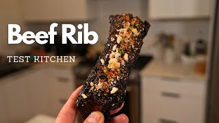 Test Kitchen Beef Rib with Berbere Spice rub and honey garlic glaze