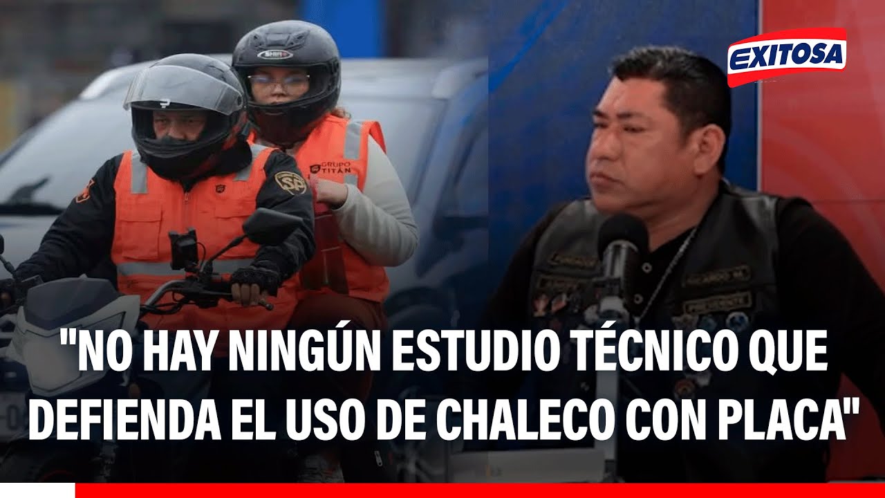 🔴🔵 Ricardo Millones: "No hay ningún estudio técnico que defienda el uso de chaleco con placa"