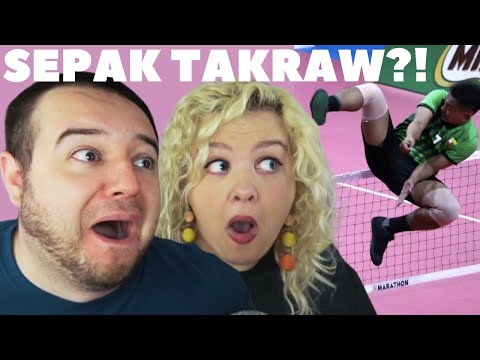 First Time Watching Sepak Takraw | Top 5 Sepak Takraw Strikers | American Couple REACTION