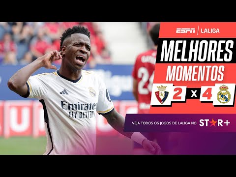 Gols e lances de Osasuna x Real Madrid