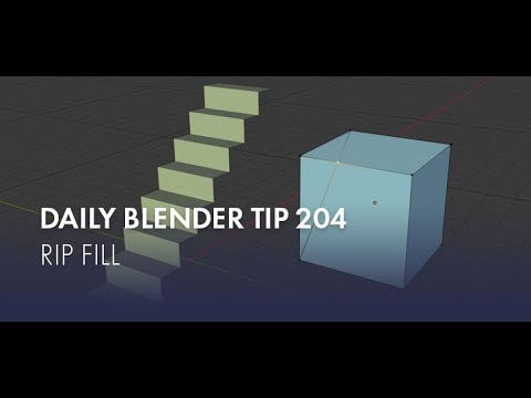 Daily Blender Tip 204 - Rip Fill
