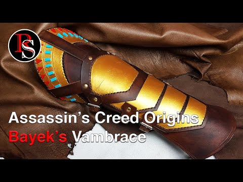 Making Assassin's Creed Origins Bayek's Leather Vambrace / Gauntlet Video