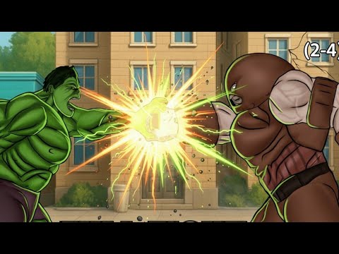 (THE IMMORTAL HULK) HULK VS JUGGERNUT Full fight (2-4) dc2 animation 