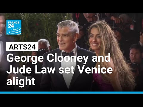 George Clooney, Emma Stone and Jude Law set Venice alight • FRANCE 24 English