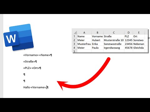 Create Word mail merges - Insert addresses into the letter - TUTORIAL