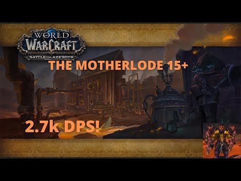 Shadowlands Fury Warrior Mythic The Motherlode 15+  Key. 2.7k DPS