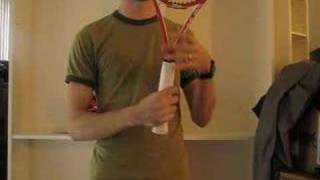 Putting on a Tennis Racquet Grip