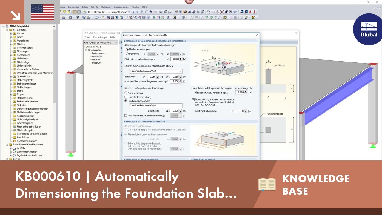 KB000610 | Automatic Dimensioning of Foundation Plate Geometry