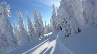 preview picture of video 'Valtavaara cross-country skiing track, Ruka, Kuusamo, Finland'