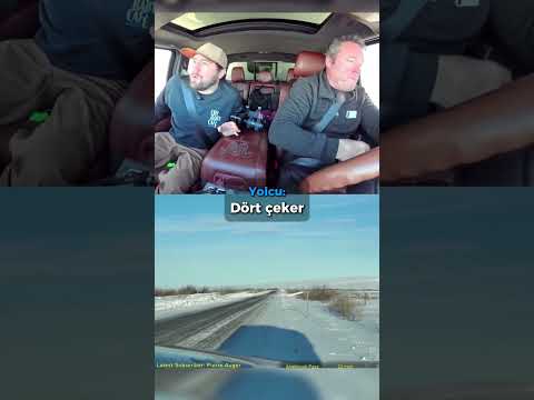 Tıra yol verirken az daha uçuyordu...😬