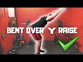 Bent Over Y Raise Tutorial – One of the best DUMBBELL exercises for your  LOWER TRAPS!