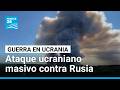 Ucrania ataca Rusia con cientos de drones y deja al menos nuevo muertos y 60 heridos • FRANCE 24