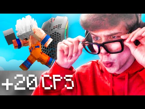 THIS IS HOW I LEARNED TO DRAG CLICK - MINECRAFT SKYWARS DANOMC