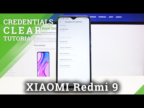 How to Clear Credentials in Xiaomi Redmi 9 – Remove Certificates