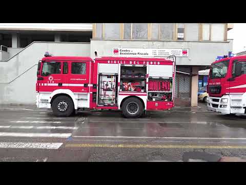 Incendio a Pontedera: Vigili del fuoco e delle forze dell'ordine a Palazzo Rota