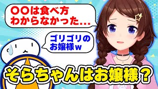 そらちゃんはお嬢様？ 庶民派をアピールするそらちゃん　#ときのそら #ホロライブ