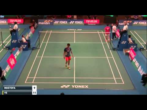 2015 Yonex Sunrise Indonesian Masters R32 MS Ihsan Maulana MUSTOFA vs YE Binghong