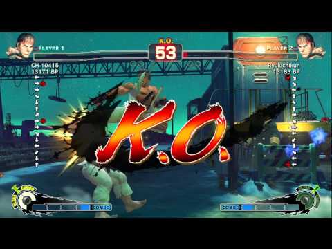 Ryukichikun [Ryu] vs CH 10415 [Ryu] SSF4 Japanese Online Ranked Matches - TRUE-HD