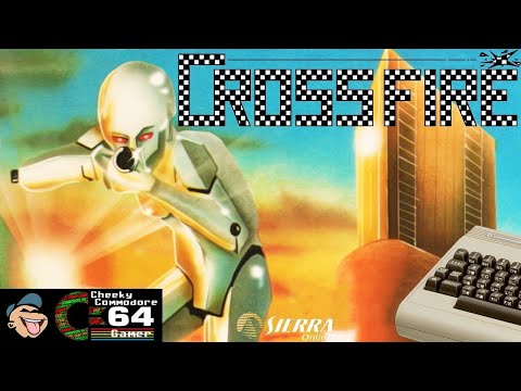 CROSSFIRE – Commodore 64 (1983) | Sierra On-Line’s Grid-Based Sci-Fi Shooter