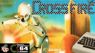 CROSSFIRE – Commodore 64 (1983) | Sierra On-Line’s Grid-Based Sci-Fi Shooter