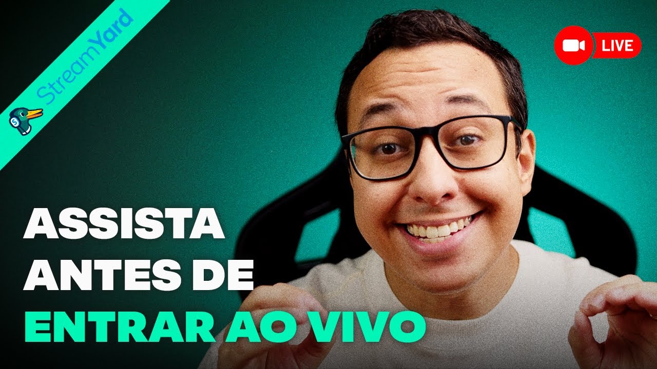 TUTORIAL de LIVE no YOUTUBE com ferramenta GRATUITA - Streamyard