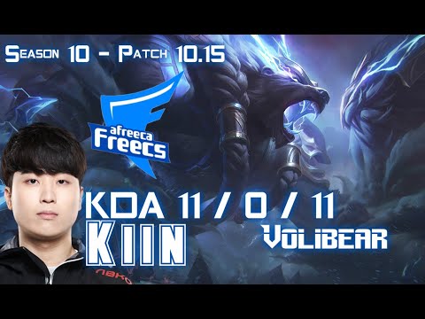 AFs Kiin VOLIBEAR vs TALIYAH Jungle - Patch 10.15 KR Ranked