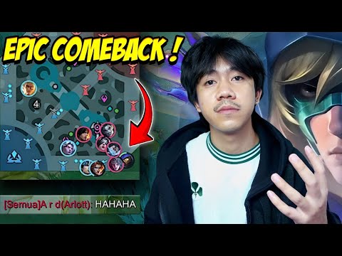 EPIC COMEBACK ALDOUS DI SIKSA SATU KAMPUNG + DI KETAWAIN MUSUH - Mobile legends