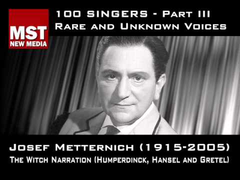 Part III: Rare and unknown voices - JOSEF METTERNICH