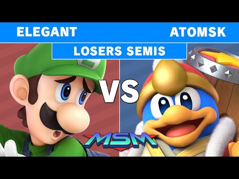 MSM Online 40 - Elegant (Luigi) Vs. Atomsk (King Dedede) Losers Semis - Smash Ultimate