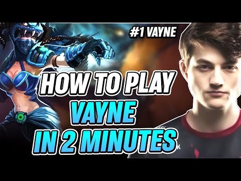 Challenger Rank1 Vayne - How to play Vayne in 2 minutes guide | Reptile