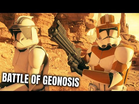 EPIC BATTLE OF GEONOSIS — Clone Troopers vs Battle Droids | Star Wars Battlefront 2 (4K)