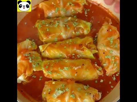 ROLLITOS DE COL O REPOLLO RELLENOS DE CARNE MOLIDA RECETA FÁCIL Y SUPER DELICIOSA   😍🤗